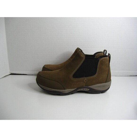 Easy Spirit Womens Water Resistant Brown Suede Ankle Boots Size 7M - Picture 2 of 5